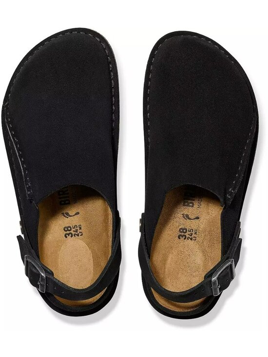 Birkenstock Lutry Premium Suede Black Mules Size 12 Men’s Adjustable Strap Comfo main image 4